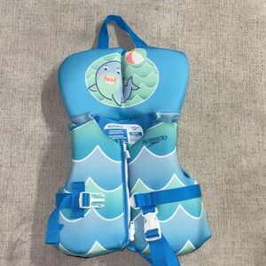 Speedo Kids Swim Vest - Aqua with Shark Graphic